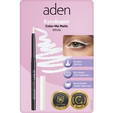 Aden Color-Me Matic Eyeshaper - Asansörlü Göz Kalemi 06 White(Beyaz)