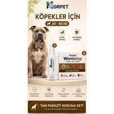 Korpet Büyük Irk 20-40KG Köpekler Için 6'li Iç Dış Bakım Seti