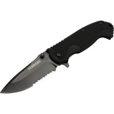 Renas Store Schrade 5-1 Siyah Kamp Çakı 20CM- Yarı Otomatik, Testere Detaylı, Kemerlikli