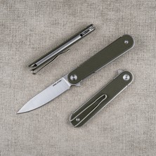 Real Steel Iris Flipper | Mikarta Sap | 12C27 Çelik Çakı | 8061AG