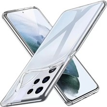 Renas Store Newface Samsung Galaxy S21 Ultra Kılıf Lüx Şeffaf Silikon