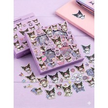 PeriMila Sanrio Karakterli Kuromi 100 Parça Suya Dayanıklı Sticker Seti