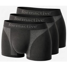 Formactive Erkek Dikişsiz Spor Boxer Nefes Alabilir Set - 3'lü İç Giyim & Hava Delikli Esnek