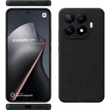 Coolacs Xiaomi Mi 17T Uyumlu Deri Dokulu Yumuşak Silikon Telefon Kılıfı Kapak