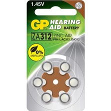 Renas Store Gp ZA312 6lı Işitme Cihazı Pili - PR41,AC312,DA312