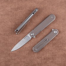 Real Steel Iris Flipper | Mikarta Sap | 12C27 Çelik Çakı | 8061AC