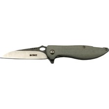 Renas Store Crkt Lotus 1265 Gri Kamp / Outdoor Çakı 18CM - Yarı Otomatik, Kemerlikli, Kutulu