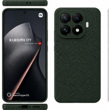 Coolacs Xiaomi Mi 17T Uyumlu Deri Dokulu Yumuşak Silikon Telefon Kılıfı Kapak