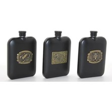 Renas Store Paslanmaz Çelik Kabartmalı Tekli 6 Oz Matara ALK2666