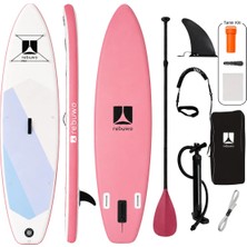Rebuwo Şişme Sup Board Pembe Stand Up Paddle Board 320*84*15 cm