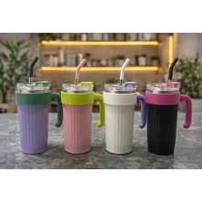 Renas Store Isı Muhafazalı Kulplu ve Pipetli Çelik Termos Kupa ALK4632