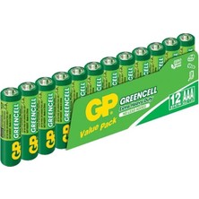 Renas Store GP24-12 Greencell Ince Aaa 12LI Çinko Karbon Pil
