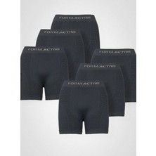 Formactive Microfiber Likralı Sentetik Yapılı Erkek Spor Dikişsiz Boxer 6lı Set