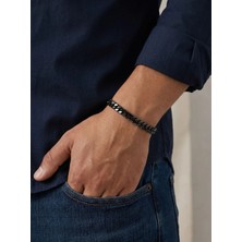 Parmas Design Balık Sırtı Mariner Çelik 6mm  Zincir Erkek Hediye Bileklik 01814