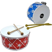 Svoria Store Asl-08 Renkli B. Davul Ahşap Desen Poşetli
