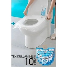 Renas Store Klozet Kapağı Kılıfı Hijyenik Seyahat Tek Kullanımlık Klozet Wc Örtüsü 10 Adet 720808