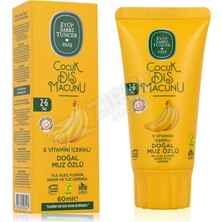 4 Adet Eyüp Sabri Tuncer Doğal Muz Özlü Çocuk Diş Macunu 60 ml
