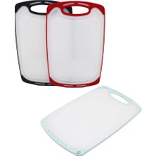 Renas Store 40X24CM  Büyük  Plasti̇k  Kesi̇m Panosu  Kaymaz Si̇li̇kon Kenarlik - 10MM Kalinlik (5047)