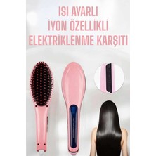 Renas Store Fön Etkili Saç Düzleştirici Tarak Yıpranma Karşıtı Döner Kablo Isı Ayarlı