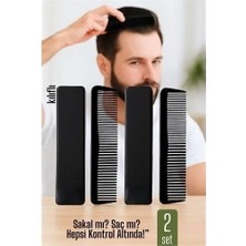 Renas Store 2 Li Kılıflı Cep Tarağı – 14 x 3 cm | Kompakt, Şık ve Taşınabilir Erkek Bakım Tarağı 722175