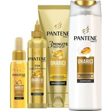 Belirtilmemiş Pantane Onarıcı Set Onarıcı Şampuan Saç Bakım Yağı Durulanmayan Saç Kremi 3 Dakikalık Onarıcı