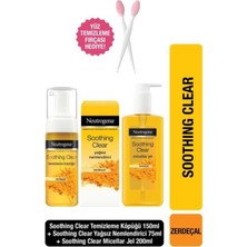 Belirtilmemiş Soothing Clear Köpük 150 ml + Micellar Jel 200 ml + Yağsız Nemlendirici 75 ml Fırça Hediy