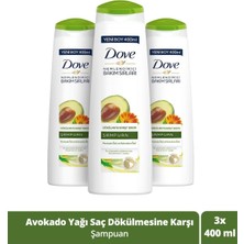 Belirtilmemiş Saç Bakım Şampuanı Avokado Özü Dökülme Karşıtı Bakım 400 ml X3 Adet