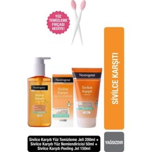 Belirtilmemiş Sivilce Karşıtı Temizleme Jeli 200ML+NEMLENDIRICI 50 Ml+Peeling Jel 150 ml Fırça Hediyeli