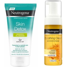 Belirtilmemiş Skin Detox Arındırıcı Kil Maskesi 150 ml + Soothing Clear Yüz Temizleme Köpüğü 150ML