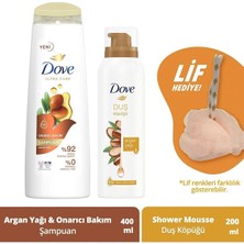 Belirtilmemiş Saç Bakım Şampuanı Argan Yağı 400 ml + Köpük Duş Jeli Argan Yağı 200 ml + Duş Lifi