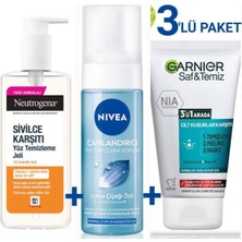 Belirtilmemiş Sivilce Karşıtı Jel + Garnier Saf&temiz 3'ü Bir Arada+Nivea Yüz Yıkama Köpüğü