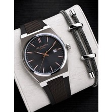 Lee Cooper Italyan Tasarım Bileklik Hediyeli Silikon Kordon 5 Atm Erkek Kol Saati ELC.08250.362