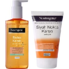Belirtilmemiş Sivilce Karşıtı Yüz Temizleme Jeli 200 ml ve Siyah Nokta Karşıtı Peeling Jel 150 ml