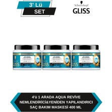 Belirtilmemiş 4’ü 1 Arada Saç Maskesi 400 ml X3 | Nemlendirici, Yapılandırıcı ve Kolay Uygulamalı Yoğun Bakım