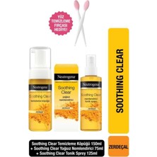 Belirtilmemiş Soothing Clear Köpük 150 ml + Tonik 125 ml + Yağsız Nemlendirici 75 ml Fırça