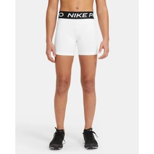 Nike Pro Çocuk Tayt Şort Fitness ve Antrenman Kısa Tayt Şort Beyaz | DA1033-100