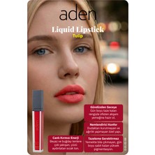 Aden Liquid Lipstick - Likit Ruj 08 Tulip(Lale Kızılı)