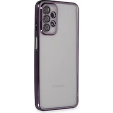 Renas Store Newface Samsung Galaxy A23 4g Kılıf Razer Lensli Silikon - Mor