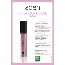 Aden Tattoo Effect Lipstick - Dövme Etkili Likit Ruj Hot Nude(Sıcak Gül Kurusu)