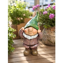 Gardenya Sevimli Bahçe Cücesi Dekoratif Biblo 2 (Polyester 39 Cm)