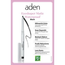Aden Waterproof Matic Eyeshaper - Asansörlü Göz Kalemi 01 Black(Siyah)