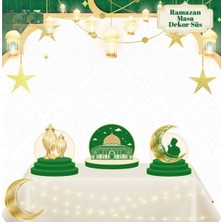 Renas Store Masa Üstü 3'lü Ramazan Süsü Yeşil