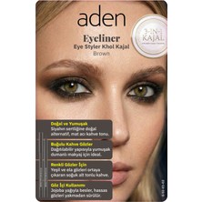 Aden Eyeliner Eye Styler Khol Kajal - Kajal Eyeliner 02 Brown(Kahverengi)