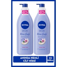 Belirtilmemiş Kiraz Çiçeği Değerli Yağlar Içeren Nemlendirici Vücut Bakım Losyonu 400ML, Kuru Cilt, X2 Adet