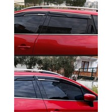 Lina Oto Aksesuar Clio4 Stasion Wagon Kromlu ve Kırmızılı Cam Rüzgarlığı