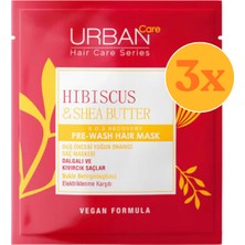 Urban Care Twisted Curls Hibiscus & Shea Butter Duş Öncesi Saç Bakım Maskesi 50 ml - 3 Adet