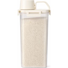 Runaway 1800 ml Kapasiteli Kulplu Ölçü Kabı Kapaklı Bakliyat Saklama Kabı