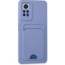 Xiaomi Redmi Note 12 Pro 4g Kılıf Kelvin Kartvizitli Silikon - Lila