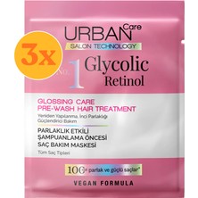 Urban Care Glycolic Retinol Parlaklık Etkili Duş Öncesi Saç Bakım Maskesi 50 ml - 3 Adet