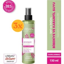 Urban Care Rosemary & Clove Biberiye ve Karanfil Suyu % 99.5 Doğal ve Saf 150 ml - 3 Adet